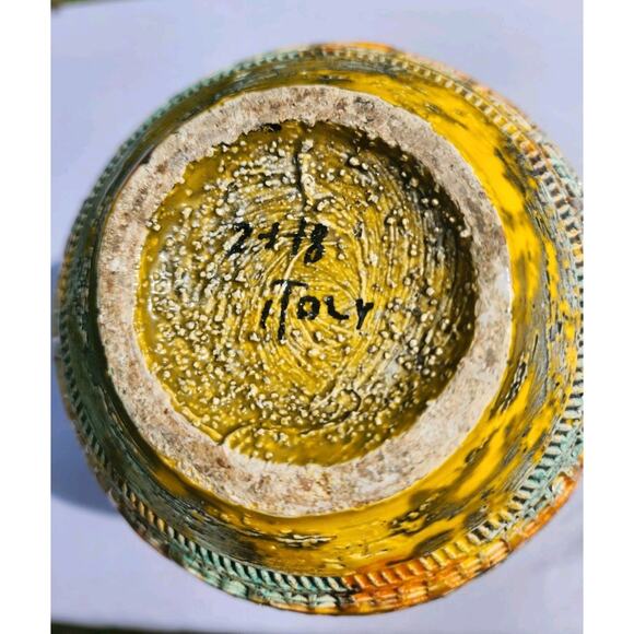 Aldo Londi Italian MCM Art Pottery Vase Rosenthal Bitossi Design SUNSET - Picture 3 of 11